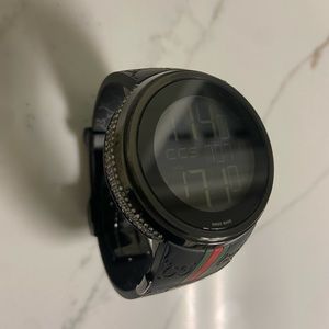 Custom mens Gucci 5.5 white Diamond digital watch 44mm
